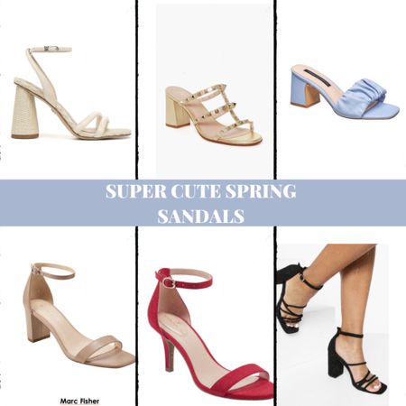 Put some "spring into your step" with these shows! #springsandals # sandals  # dresssandals #blickheel 

#LTKstyletip #LTKGiftGuide #LTKwedding