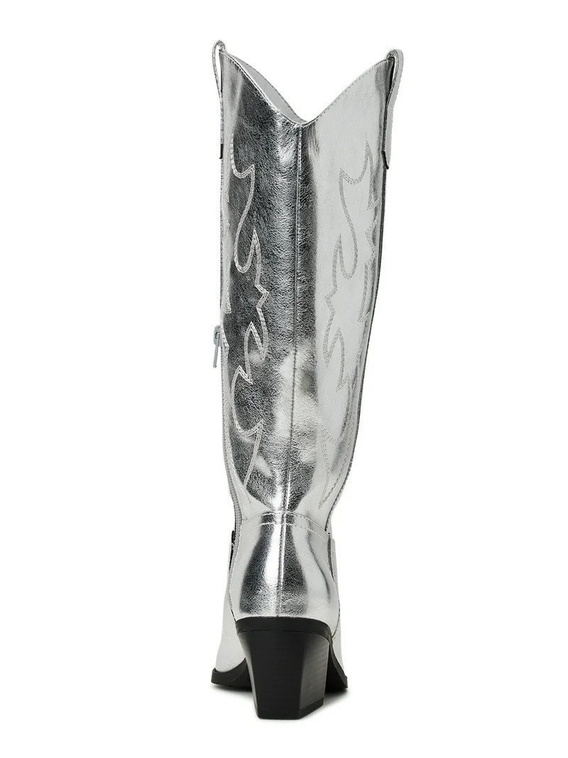 Madden NYC Women's Embroidered Tall Western Boots, Sizes 6-11 | Walmart (US)