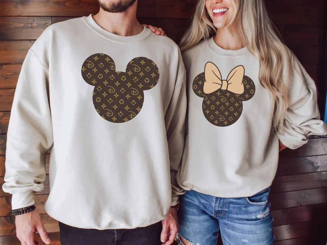 Disney Designer Shirt,matching Disney Shirt,disney Mickey Minnie T-shirt,minnie Mouse Sweater,dis... | Etsy (US)