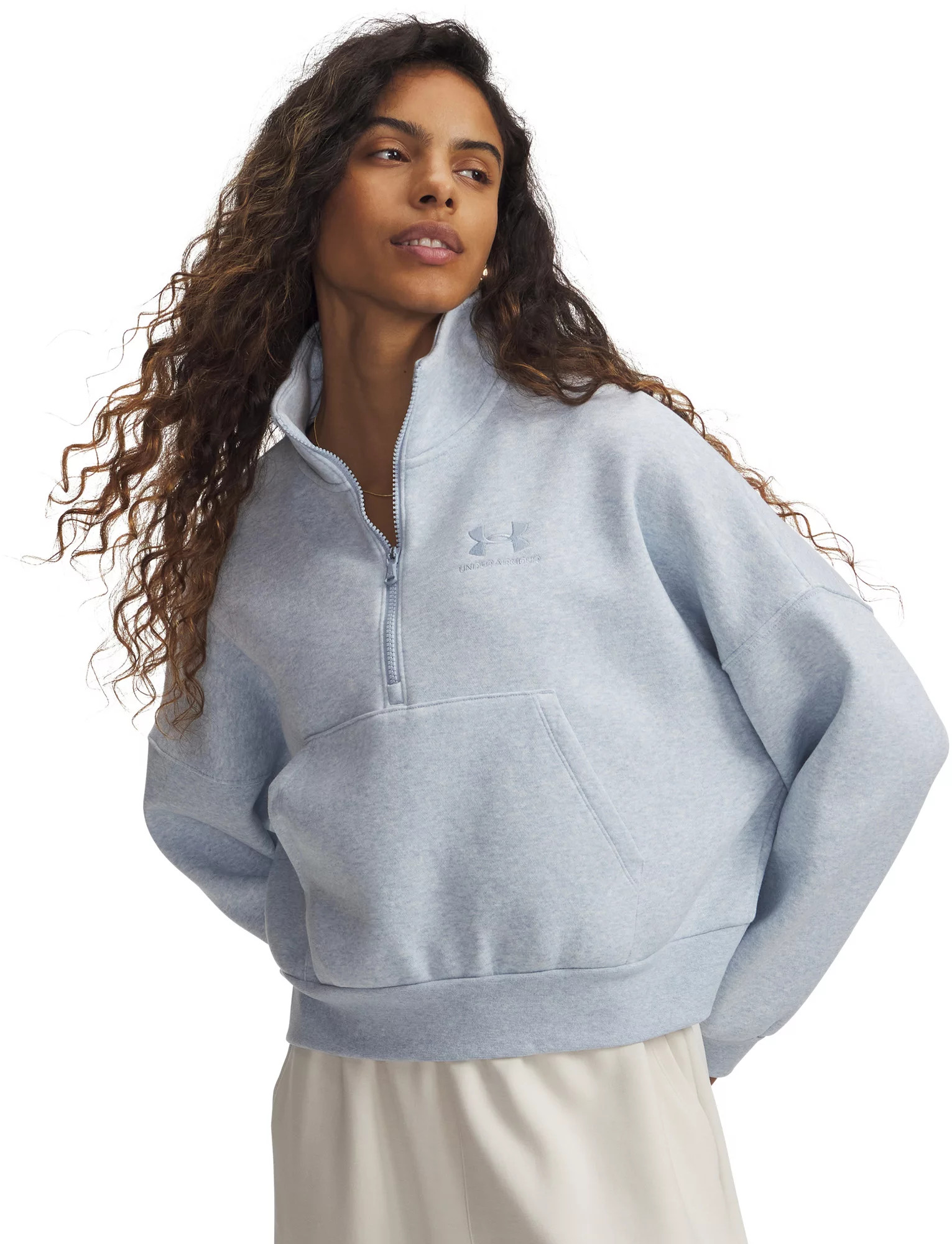 Under Armour Women's Icon Fleece Oversized ½ Zip | DICK'S Sporting Goods