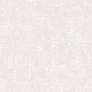 28 sq. ft. Swell Sand Swirl Peel and Stick Wallpaper | The Home Depot