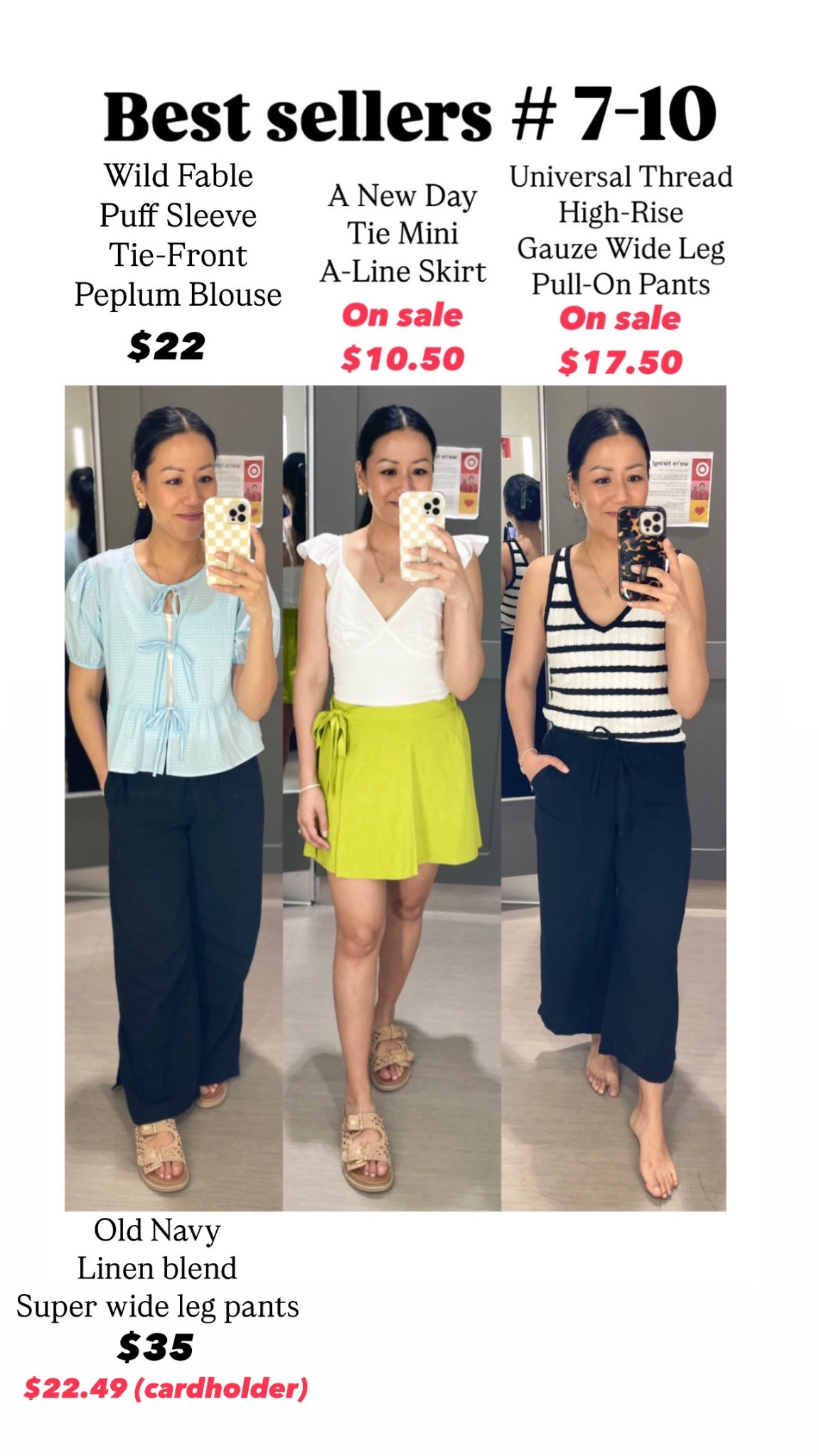 Size XS in pants (would size up to small in the cropped pants)
Size small skirt

Best sellers


#LTKFindsUnder50 #LTKSeasonal #LTKOver40