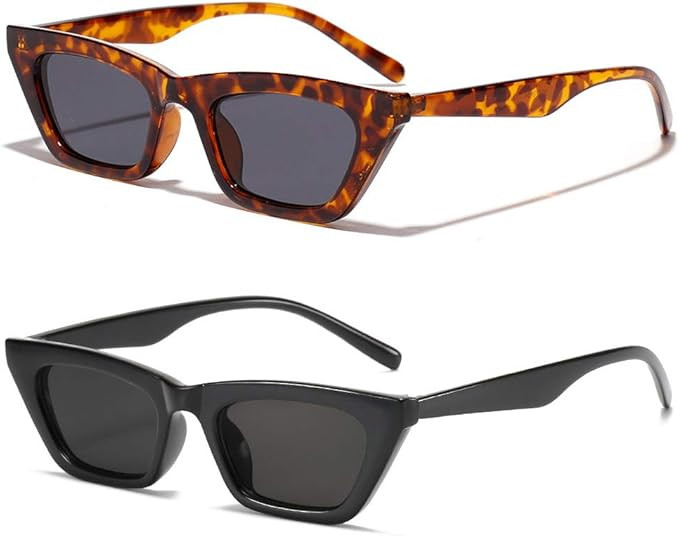 BOJOD Square Cat Eye Sunglasses For Women Fashion Vintage Trendy Cateye Sunglasses For women Blac... | Amazon (US)