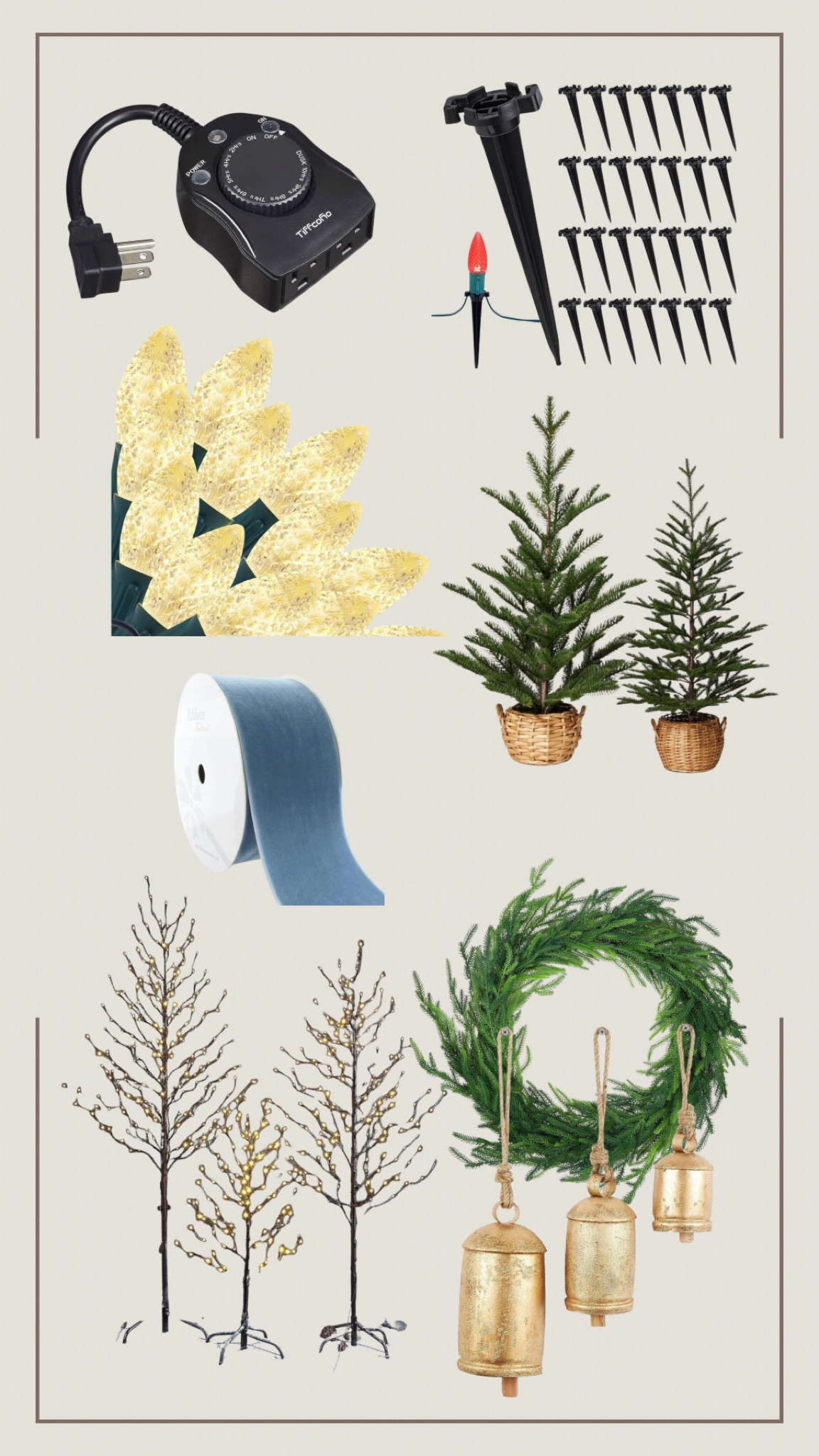 Outdoor Christmas decor, front porch Christmas, Christmas lights, Christmas trees.

#LTKSeasonal #LTKHoliday #LTKHolidaySale