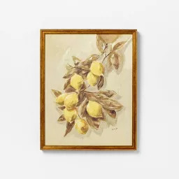 16"x20" Lemons Vintage Framed Wall Art - Threshold™ designed with Studio McGee | Target