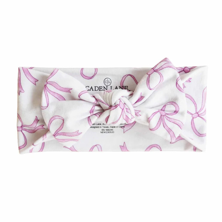 Printed Knit Large Bow Headwraps | Caden Lane