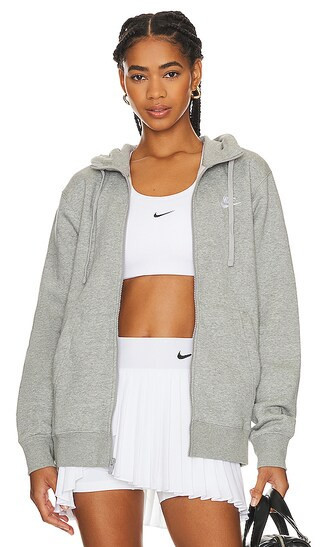 Nike Full Zip Hoodie in Grey. - size XL/1X | Revolve Clothing (Global)