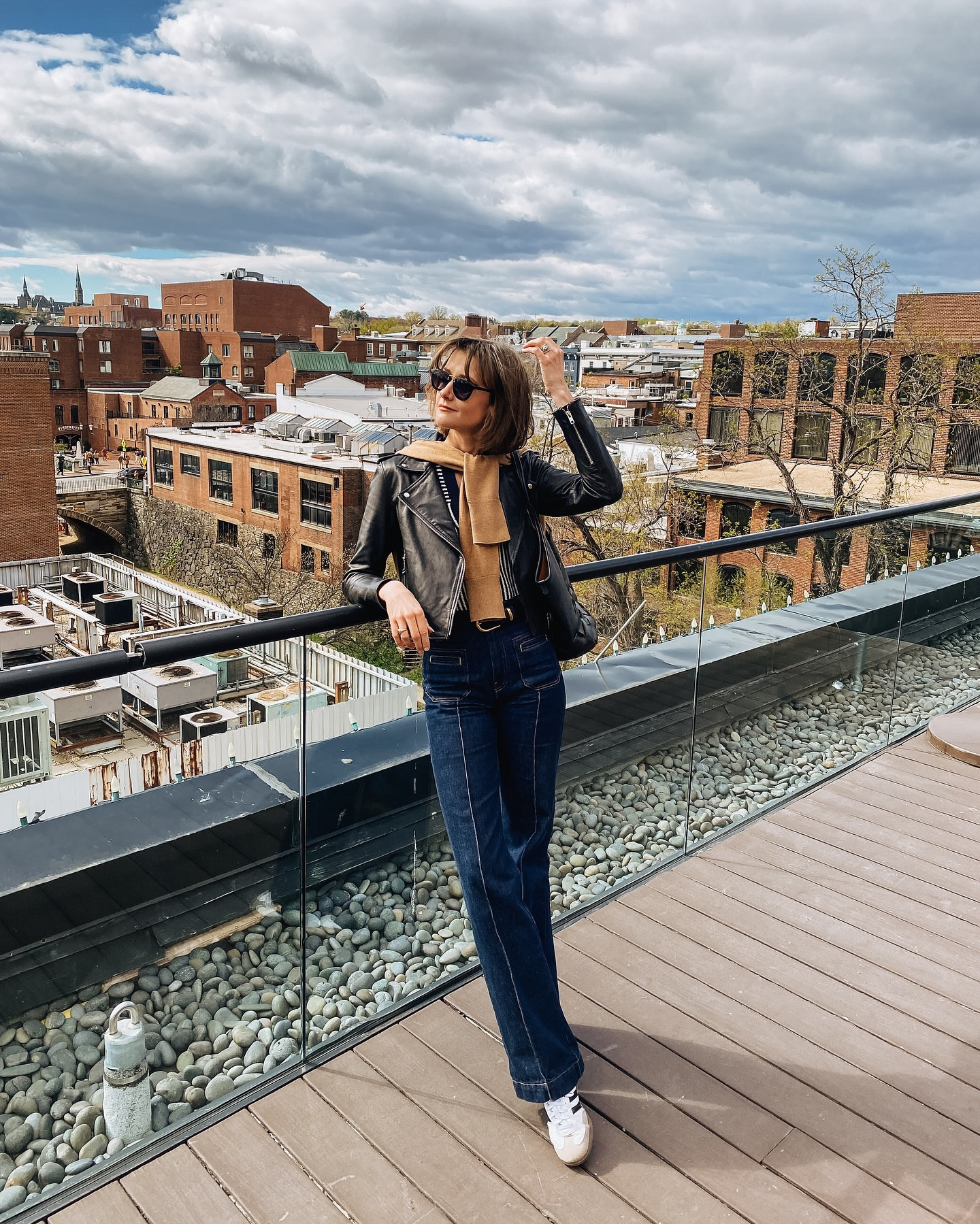 Leather jacket season is upon us. 🍂
.
This fall staple has been a long-time favorite in my closet in a variety of forms, but this @sezane version is easily the most timeless. Expect to see this perfectly fitted little lady tossed over many looks this season. (Linking it in stories.)
.
.
.
Weekend outfit, casual style, fall fashion, fall outfit idea #inmyvelvet #sezane #sezanelovers #onparledemode #vintageinspired #romanticizeyourlife #unreap #classyandfashionable #frenchmood #weekendoffender #makeyousmilestyle #casualoutfits #casualobsessed #hairsandstyles #dcblogger #dcitystyle #acreativedc #georgetowndc