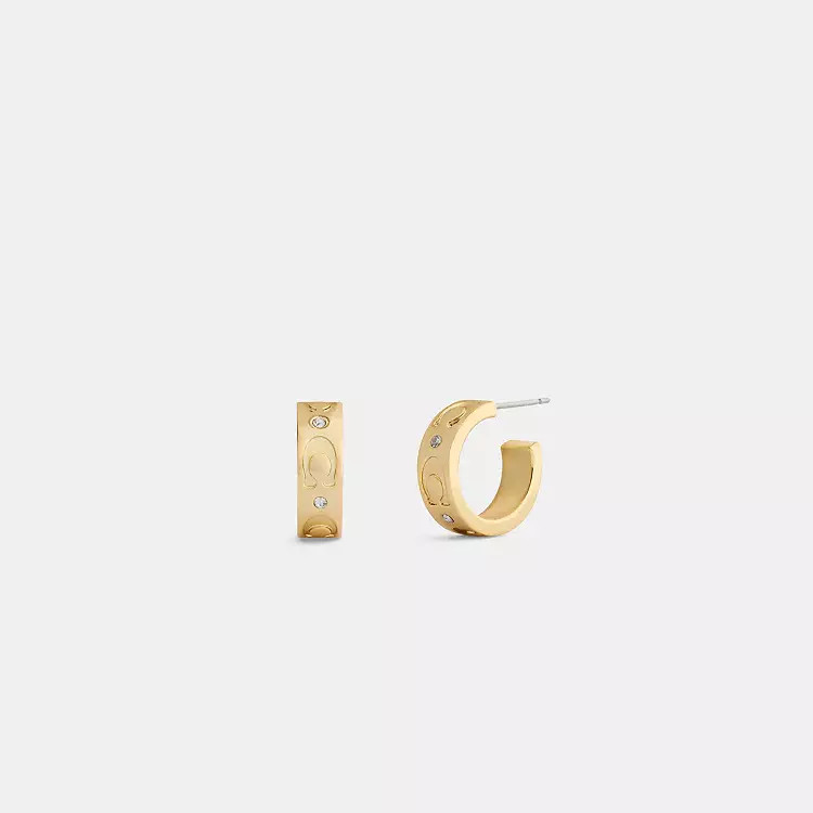 Repeated C Huggie Earrings | Coach (US)