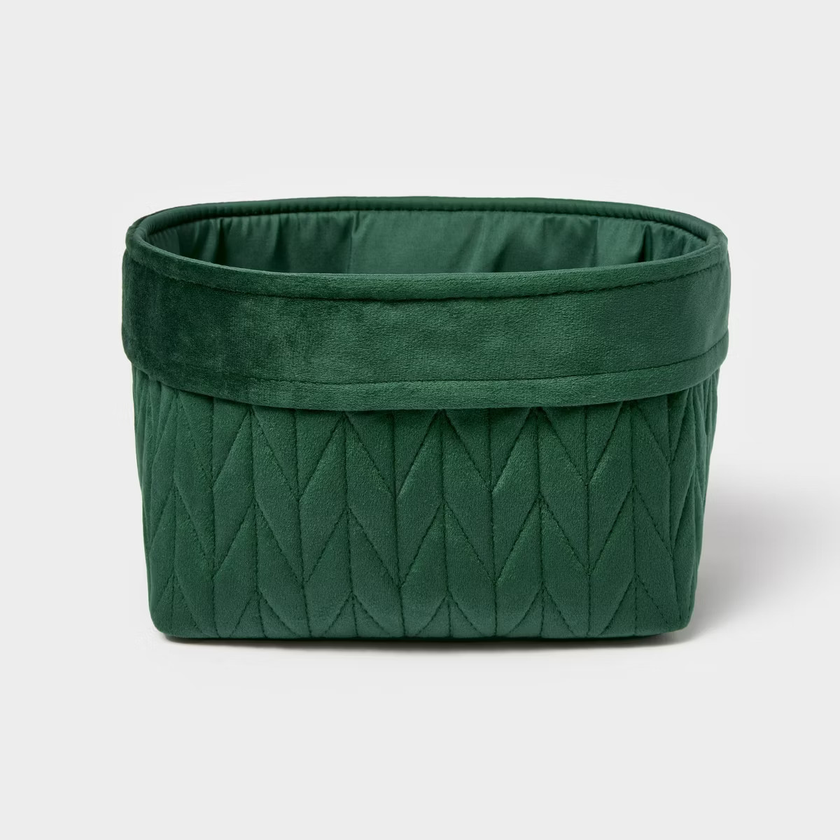 Quilted Velvet Basket Green - Threshold™ | Target