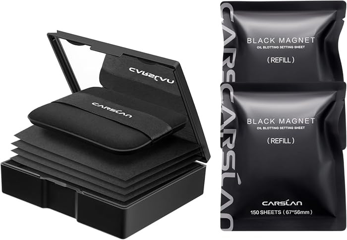 CARSLAN Makeup Blotting Paper with Powder, Keeps Makeup Fresh All Day | Amazon (US)