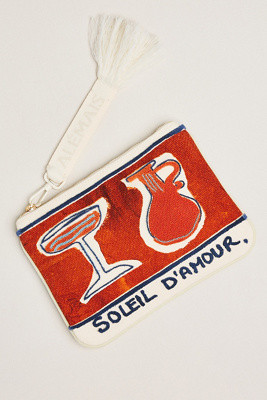 ALÉMAIS Soleil D'amour Patch Zip Pouch | Anthropologie (US)