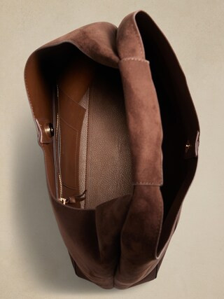 Vegan Leather Slouchy Tote | Banana Republic Factory