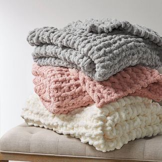 50"x60" Chenille Chunky Knit Throw Blanket | Target
