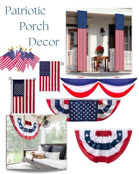Patriotic porch decor! 
Amazon home finds 

#LTKFindsUnder100 #LTKSeasonal #LTKStyleTip