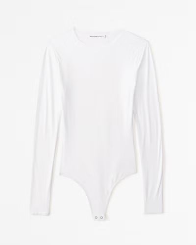Soft Matte Seamless Long-Sleeve Crew Bodysuit | Abercrombie & Fitch (US)
