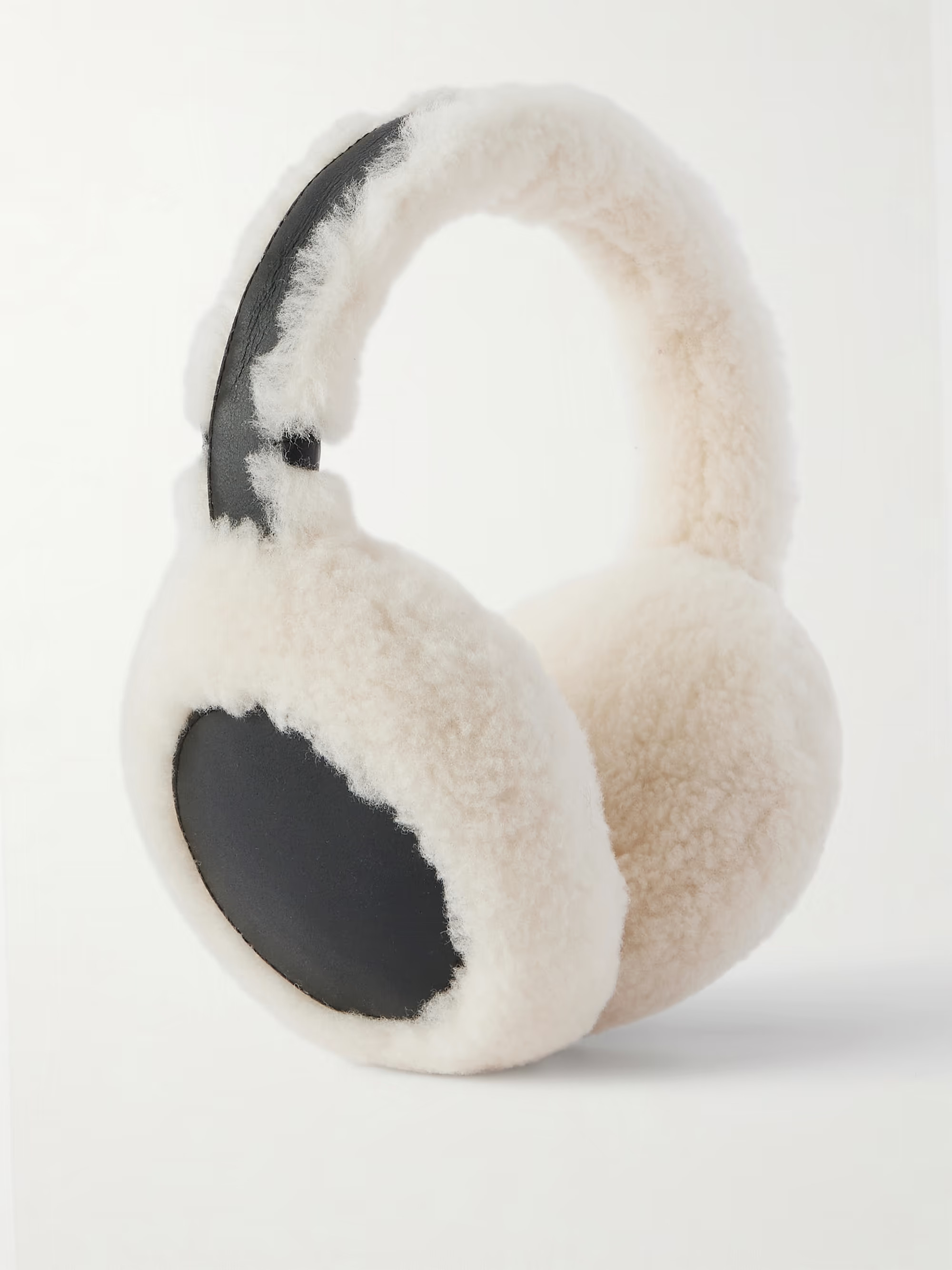 Leather and shearling earmuffs | NET-A-PORTER (UK & EU)