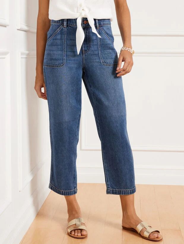 Summerweight Straight Ankle Jeans - Franklin Wash | Talbots
