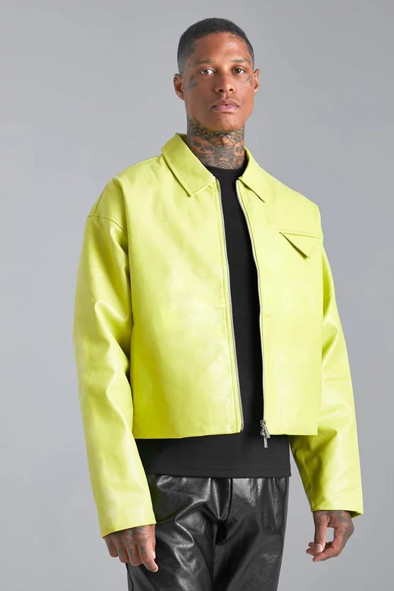 Boxy Pu Harrington | boohooMAN (US & Canada)