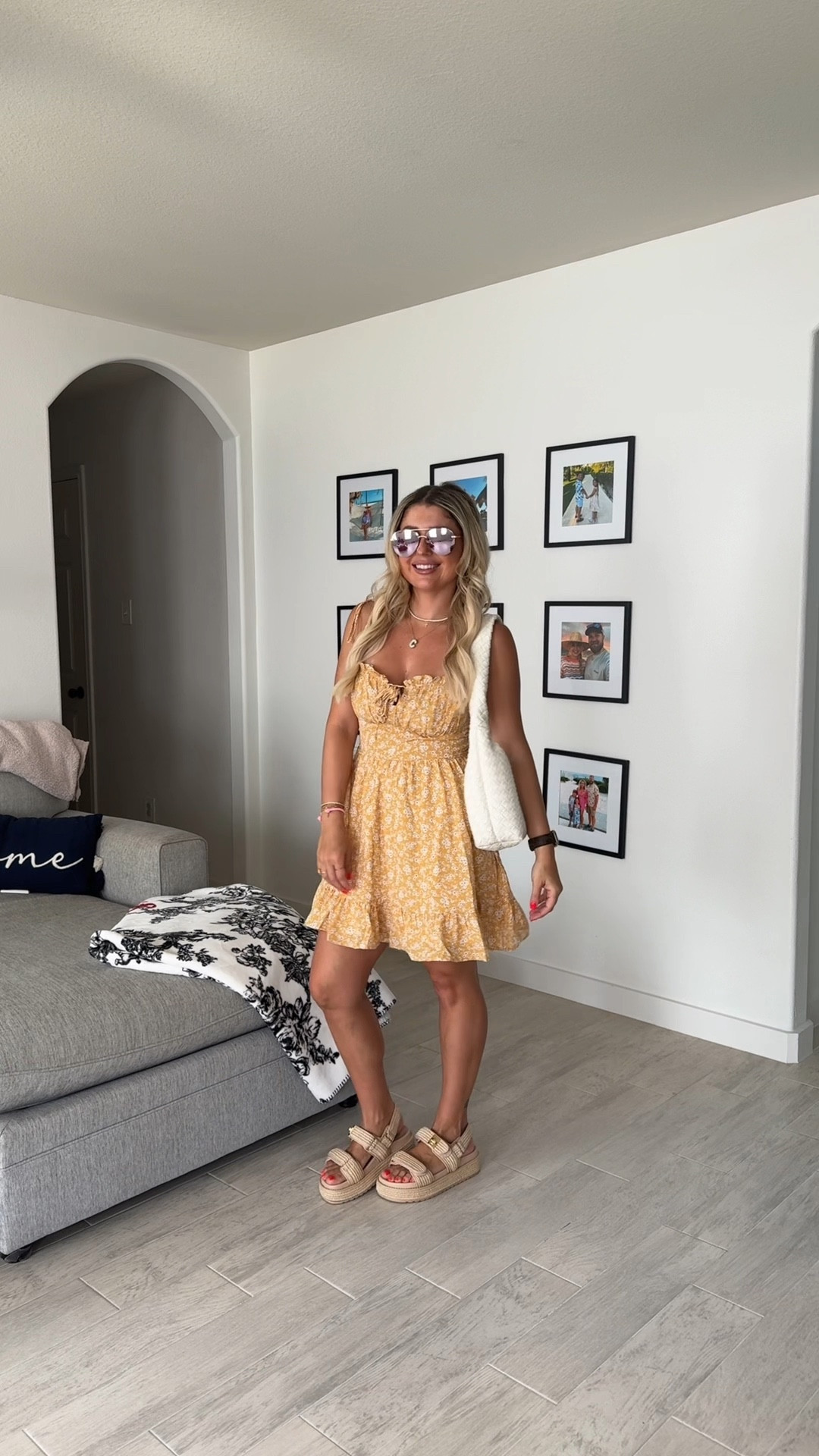 Summer dress outfit on sale
Small
Sandals up 1/2 a size 
Vacation outfit

#LTKShoeCrush #LTKFindsUnder100 #LTKSaleAlert