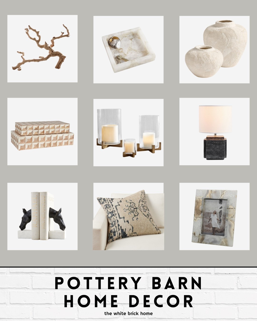 Stunning finds from pottery barn for a modern, classic, earthy feel in your home! 

Pottery barn, home, home decor, home design, coffee table styling, book ends, throw pillows, vases, candle holders, lamp, lamp black, modern home, living room, living room decor, living room design, home decor finds. 

#LTKFindsUnder100 #LTKHome #LTKSaleAlert