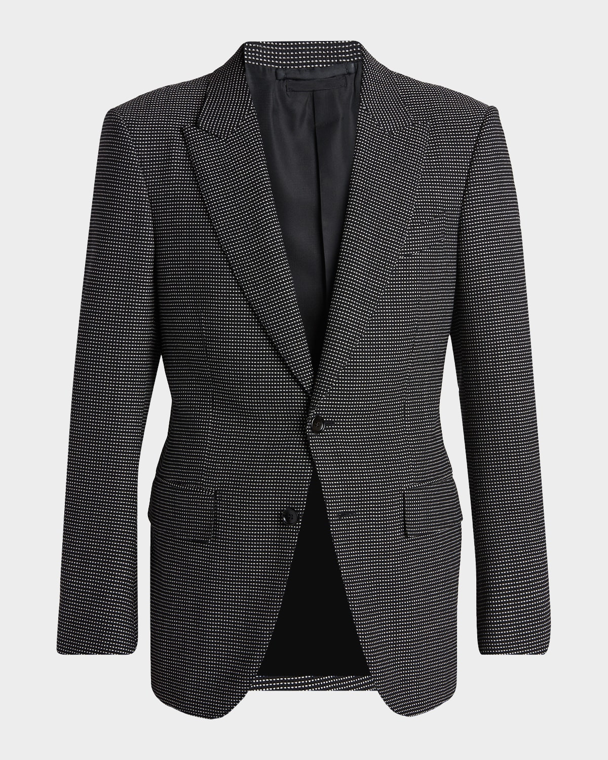 Men & apos;s Wool Jacquard Polka Dot Sport Coat | Neiman Marcus