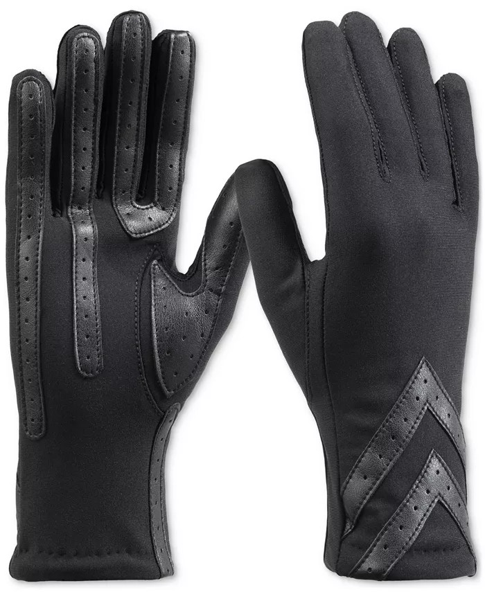 Women's Water-Repellent Heritage Chevron Gloves | Macy's
