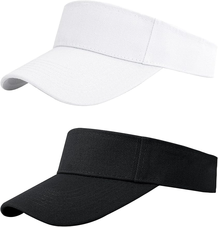 Cooraby Sports Sun Visor Hats Adjustable Sun Visor Caps for Women and Men | Amazon (US)