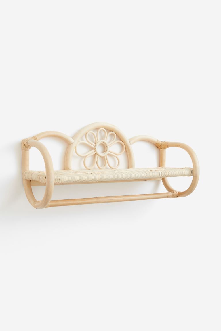 Rattan Wall-mounted Rack - Beige - Home All | H&M US | H&M (US + CA)