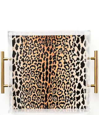 Tart by Taylor Leopard Print Large Acrylic Tray - Leopard Print | Dillard's