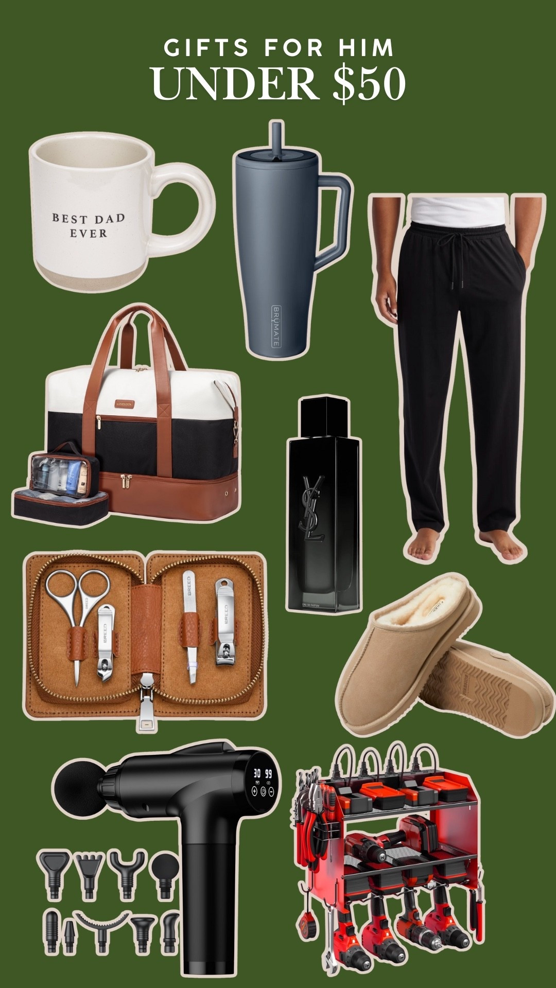 Gifts for him under $50 | gift ideas for him | affordable gifts for him | for dad | gifts for dad | gifts for him 

#LTKGiftGuide #LTKFindsUnder50 #LTKHoliday