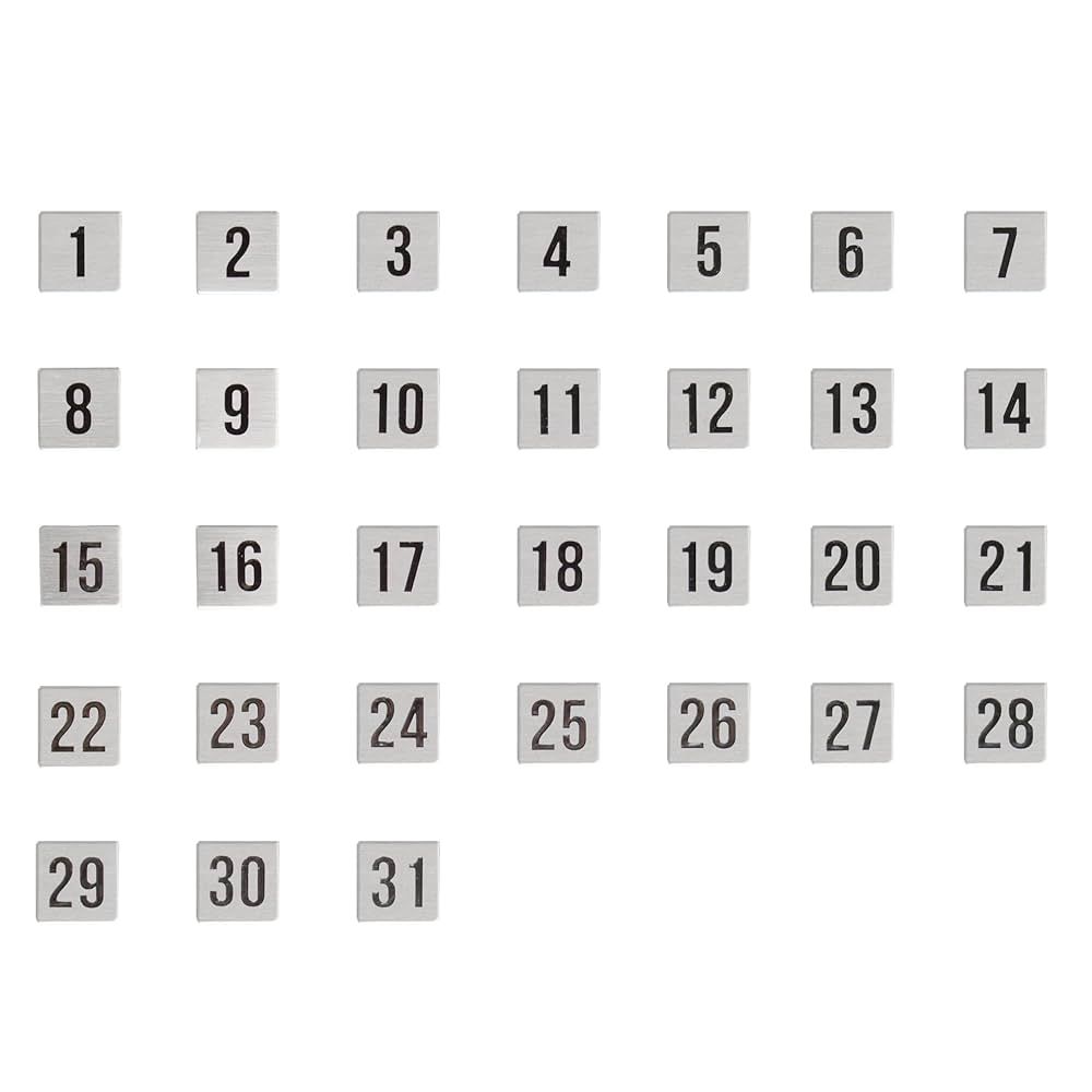 Calendar Magnets Magnet Numbers, Stainless Steel Monthly Magnetic Calendar Numbers Date Magnets (... | Amazon (US)