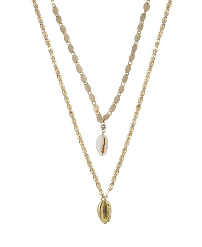 ETTIKA Double Cowrie Shell Layered Necklace Set & Reviews - Necklaces - Jewelry & Watches - Macy'... | Macys (US)