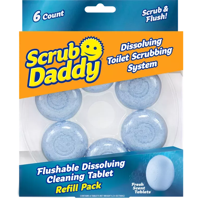 2 Scrub Daddy Flushable Dissolving Cleaning Tablets Refill Packs For Wand  System
