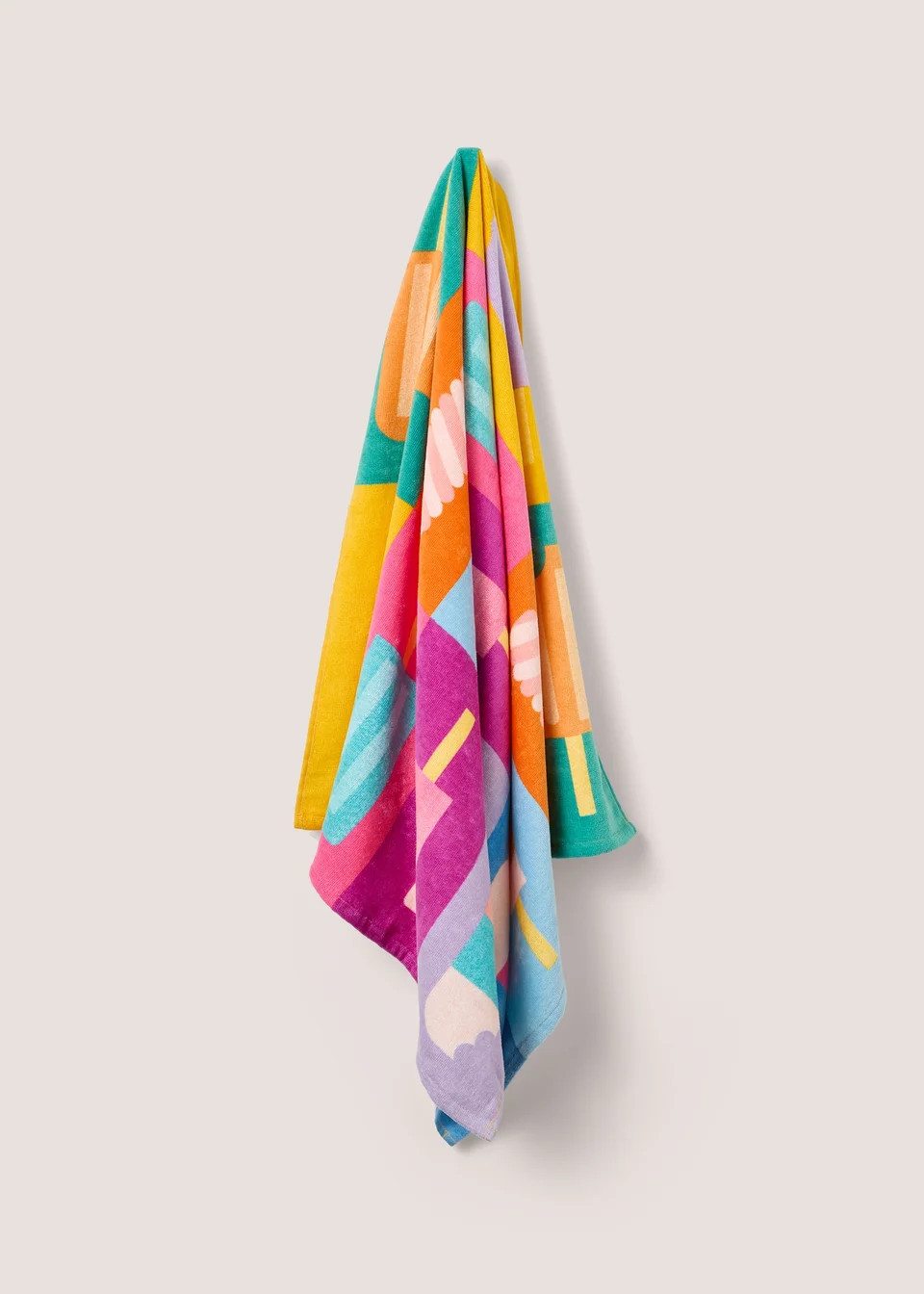 Ice Lolly Print Beach Towel (140cm x 70cm) | Matalan (UK)