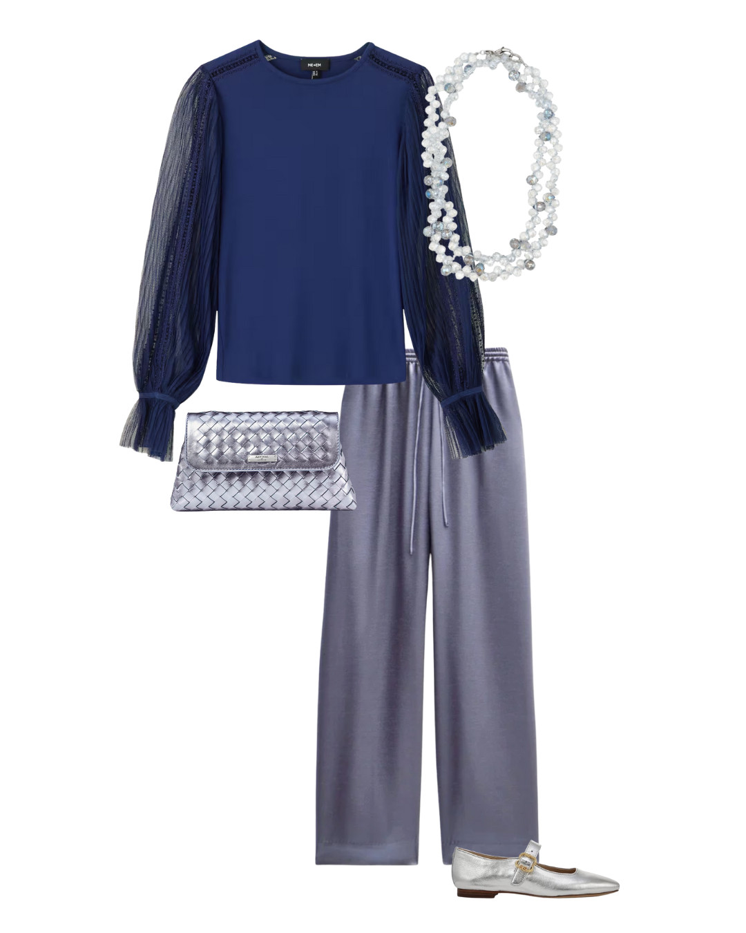 What to wear on New Years Eve, shimmer silver satin, bold blue and metallics. 

 #LTKuk #LTKpartywear #LTKover50style