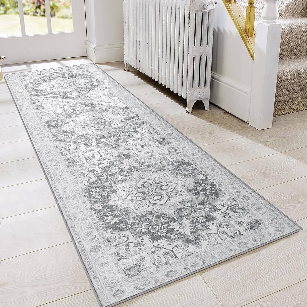 GENIMO Runner Rug 2x5, Machine Washable Non Slip Vintage Hallway Runner Rugs, Low Pile Lightweigh... | Amazon (US)