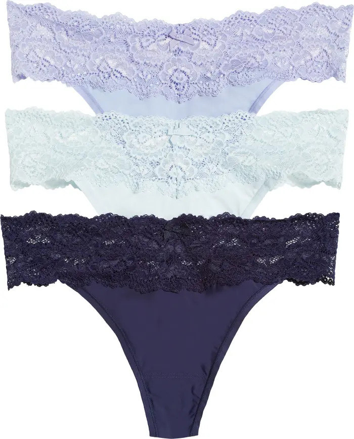 3-Pack Goddess Lace Thongs | Nordstrom