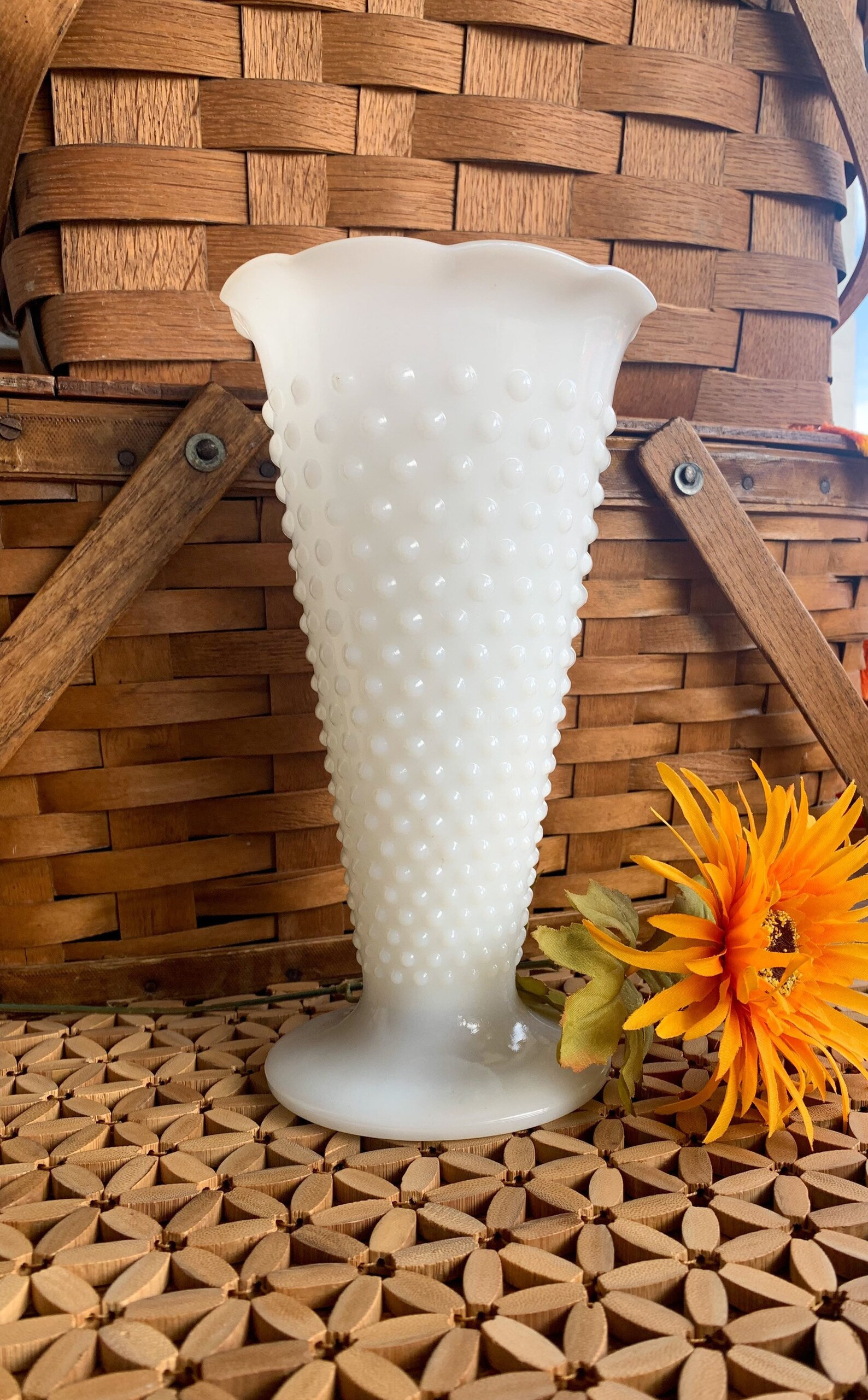Milk Glass Hobnail Vase Wedding Vase Wedding Centerpiece Vintage Hobnail Hobnail Vase Wedding Dec... | Etsy (US)