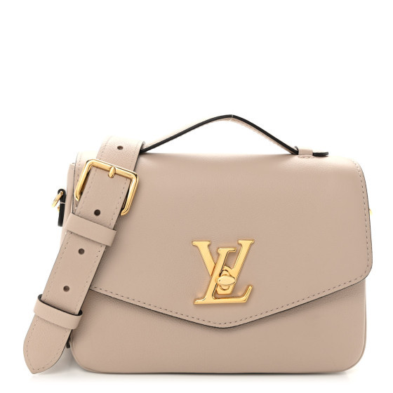 Grained Calfskin Lockme Oxford Greige | FASHIONPHILE (US)