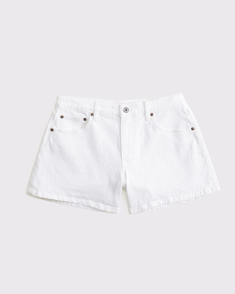 Women's Curve Love Mid Rise A-Line Short | Women's Bottoms | Abercrombie.com | Abercrombie & Fitch (US)