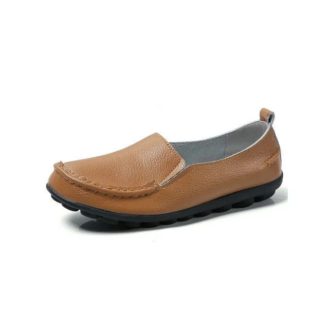 Ferndule Womens Casual Comfortable Leather Loafers Lightweight Driving Moccasins Classic Slip On ... | Walmart (US)