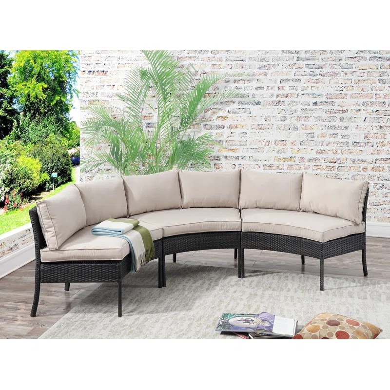 Purington Circular Patio Sectional with Cushions | Wayfair North America
