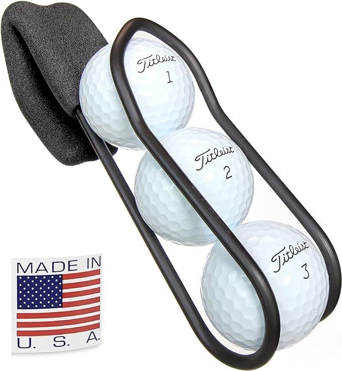 Golf Ball Holder - Pro with Quick-Draw Release (Black) | Amazon (US)