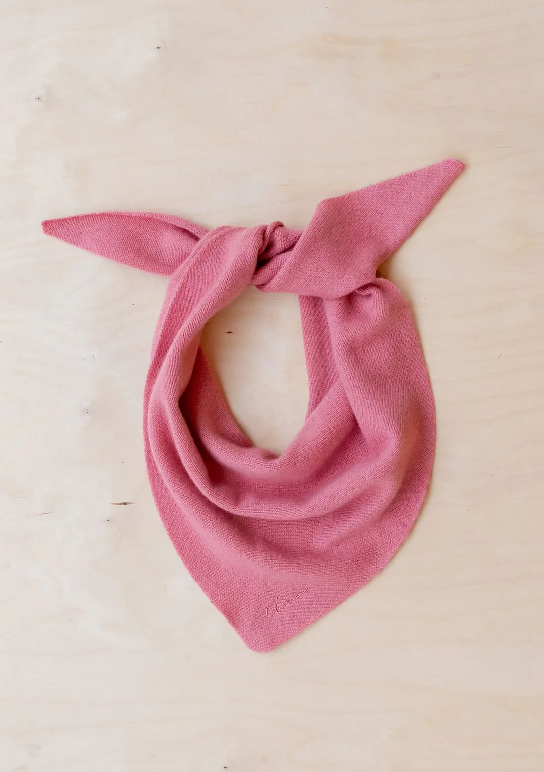 Merino Triangle Scarf in Pink | The Tartan Blanket Co.