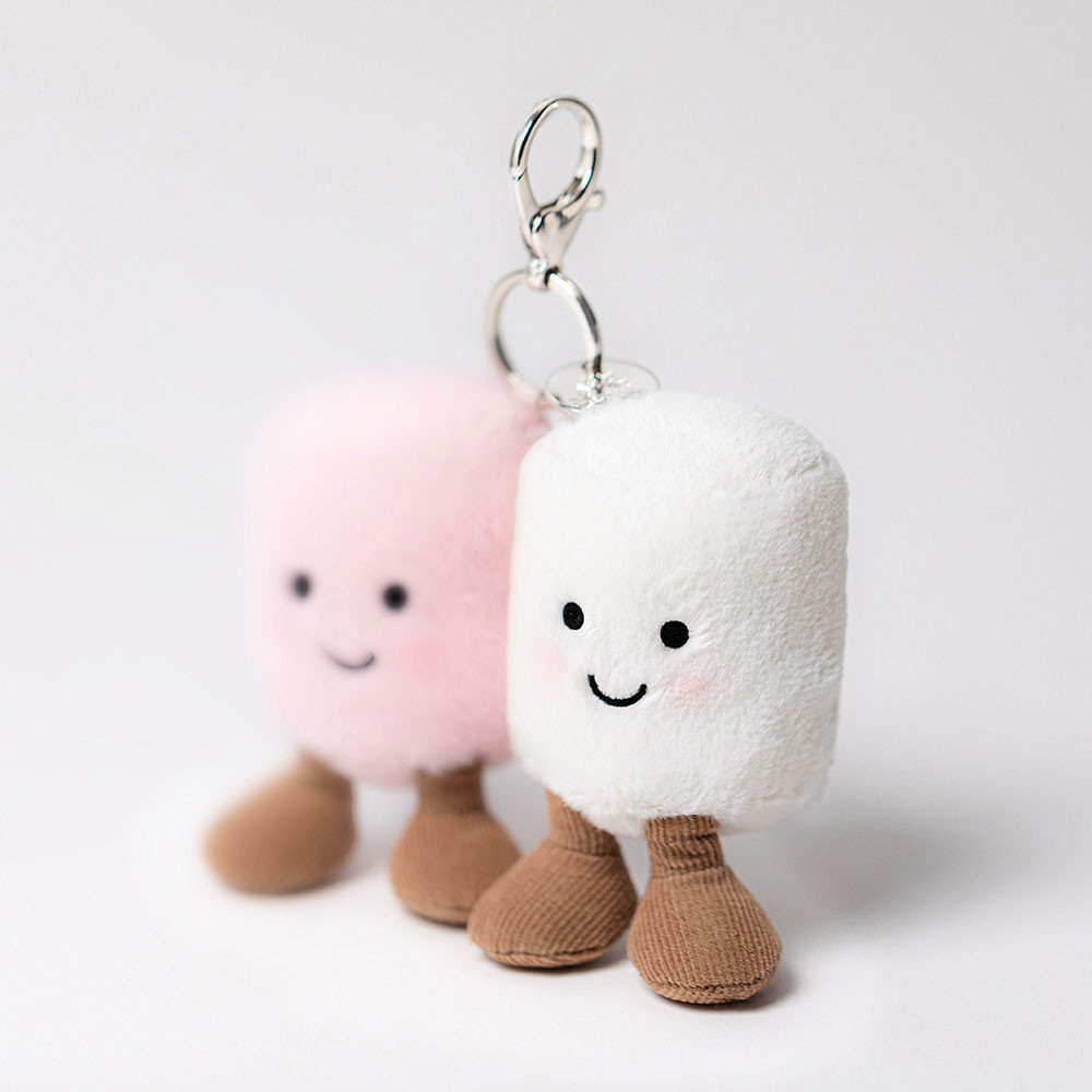 Amuseables Pair of Marshmallows Bag Charm | Jellycat US
