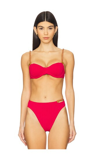 Aika Mel Bikini Top in Red | Revolve Clothing (Global)