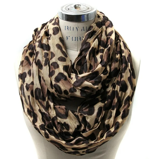 Women's Classic Leopard Print Infinity Scarf - Walmart.com | Walmart (US)