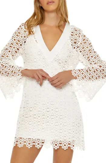 Trina Turk Chateau Long Sleeve Lace Cover-Up Dress | Nordstrom | Nordstrom