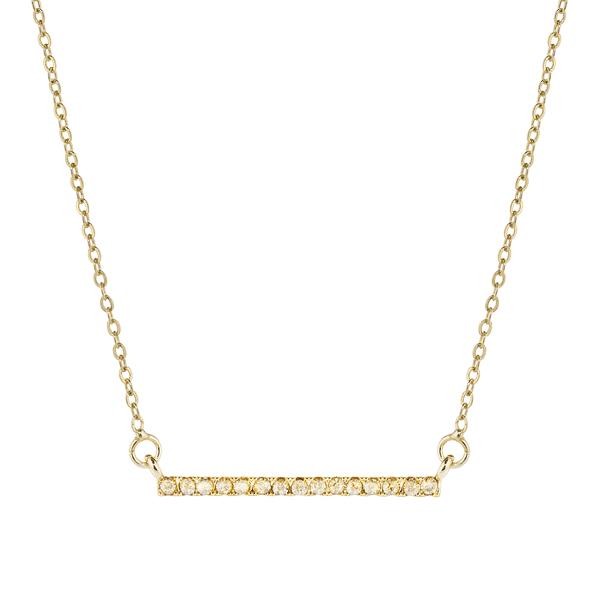 Alicia Necklace with Golden Swarovski Crystals | Victoria Emerson